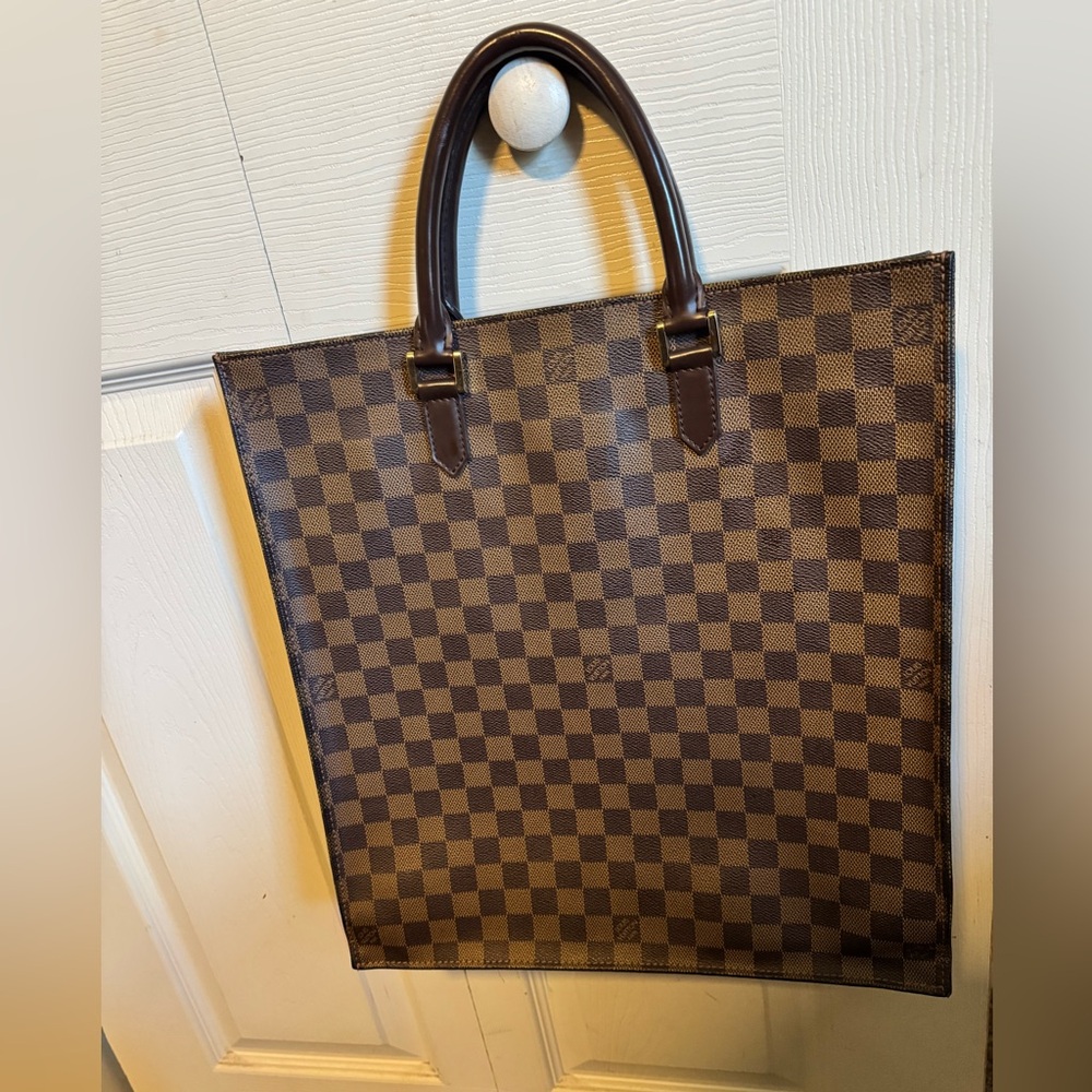 Louis Vuitton Sac Plat tote Damier